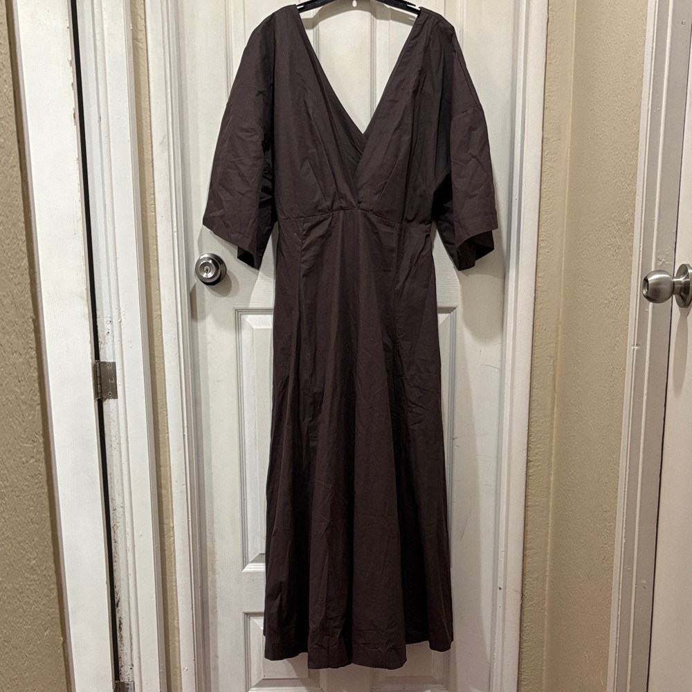 Free People Deep Brown Maxi Dress